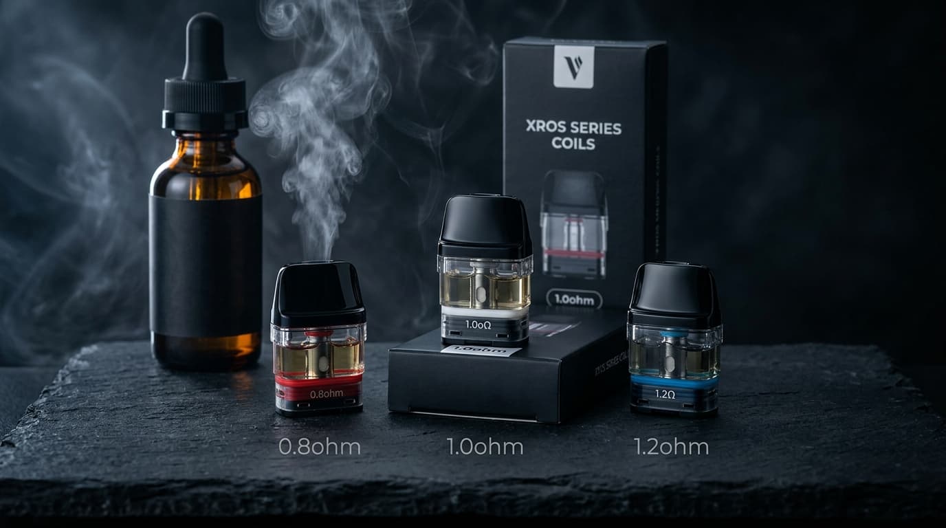 Vaporesso XROS: Guia Completo das Coils (0.8ohm, 1.0ohm, 1.2ohm)